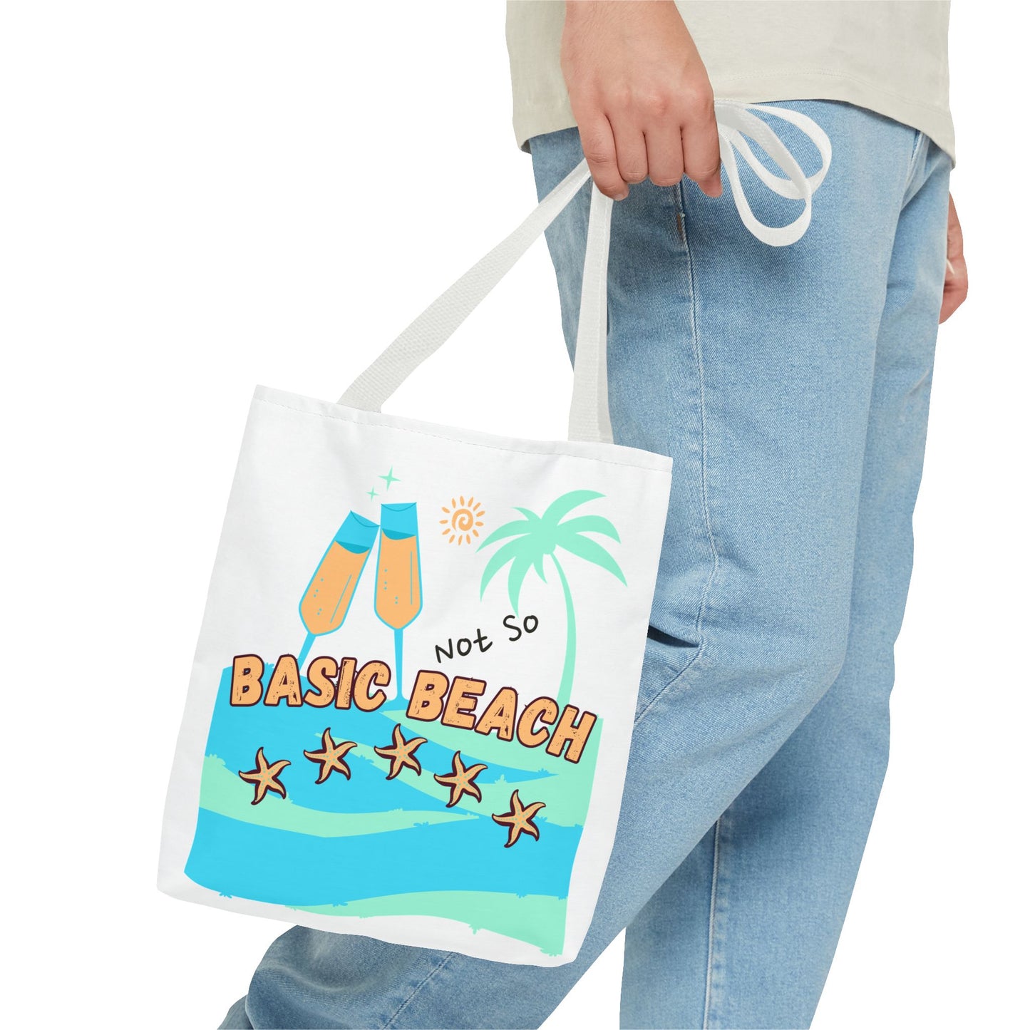 Not so basic Beach BlueTote Bag (AOP)