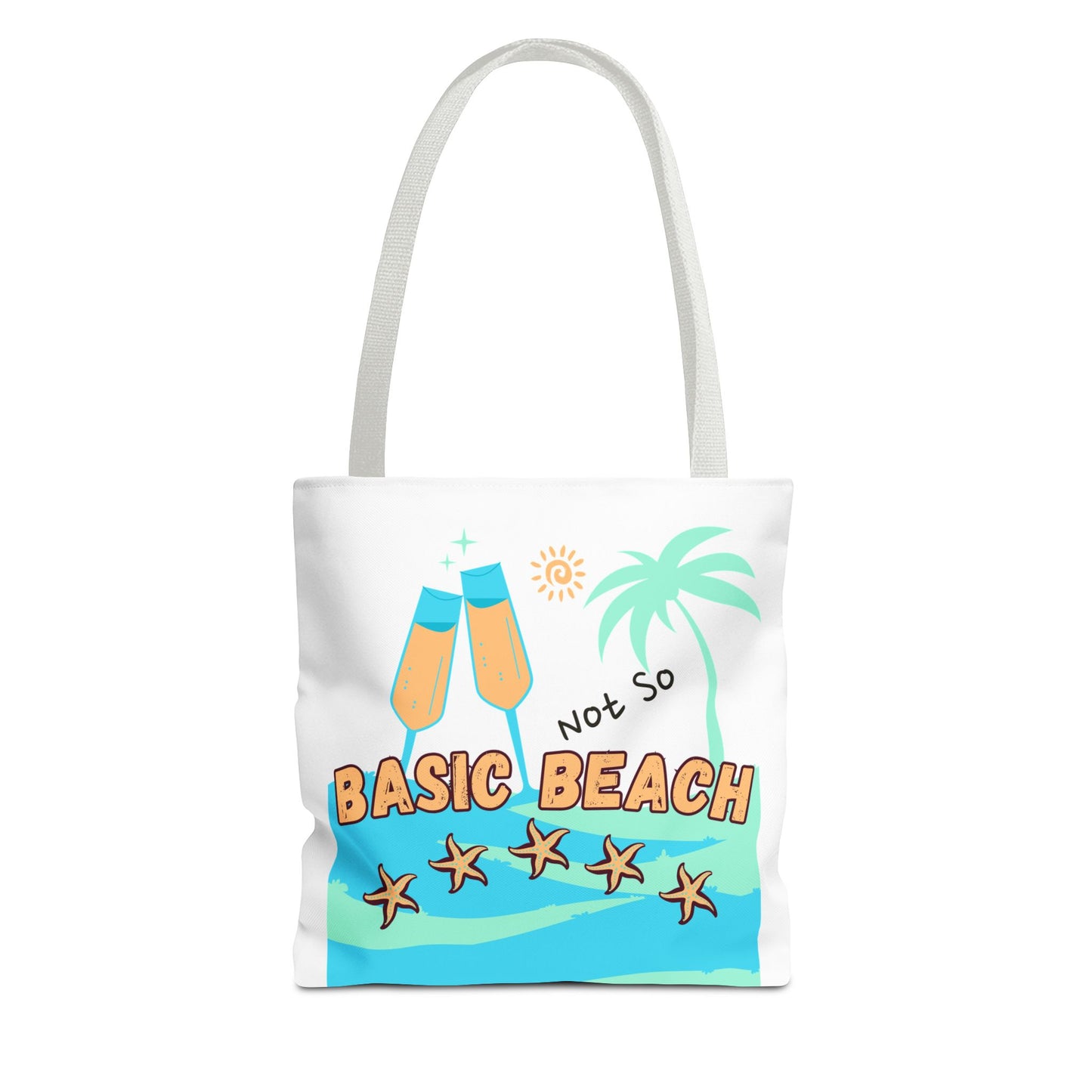 Not so basic Beach BlueTote Bag (AOP)