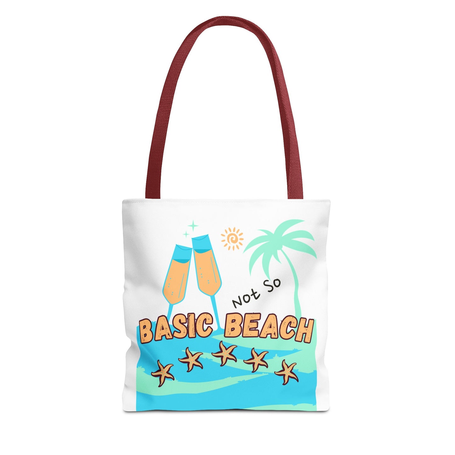 Not so basic Beach BlueTote Bag (AOP)