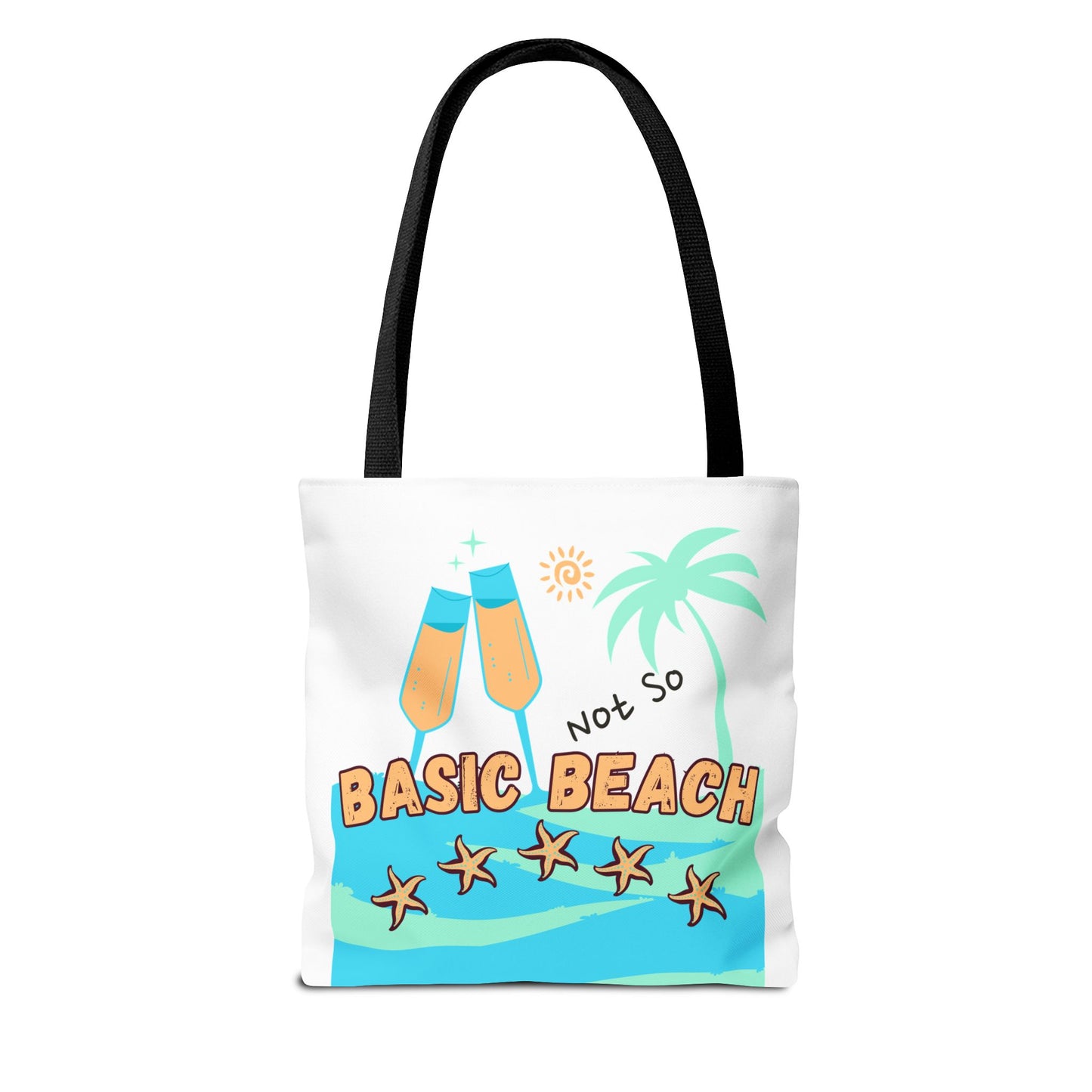 Not so basic Beach BlueTote Bag (AOP)