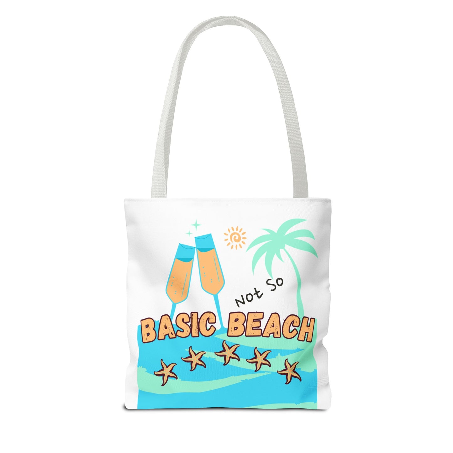 Not so basic Beach BlueTote Bag (AOP)