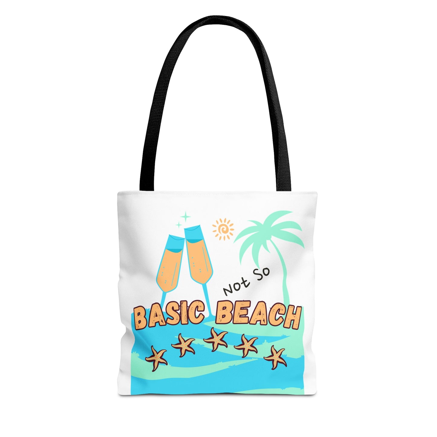 Not so basic Beach BlueTote Bag (AOP)