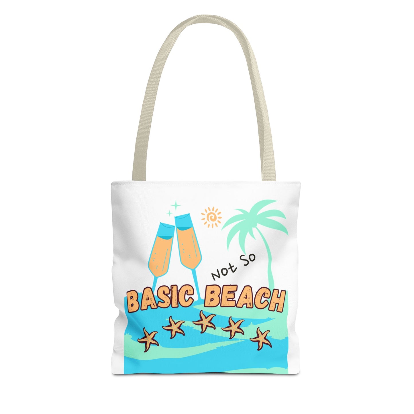 Not so basic Beach BlueTote Bag (AOP)