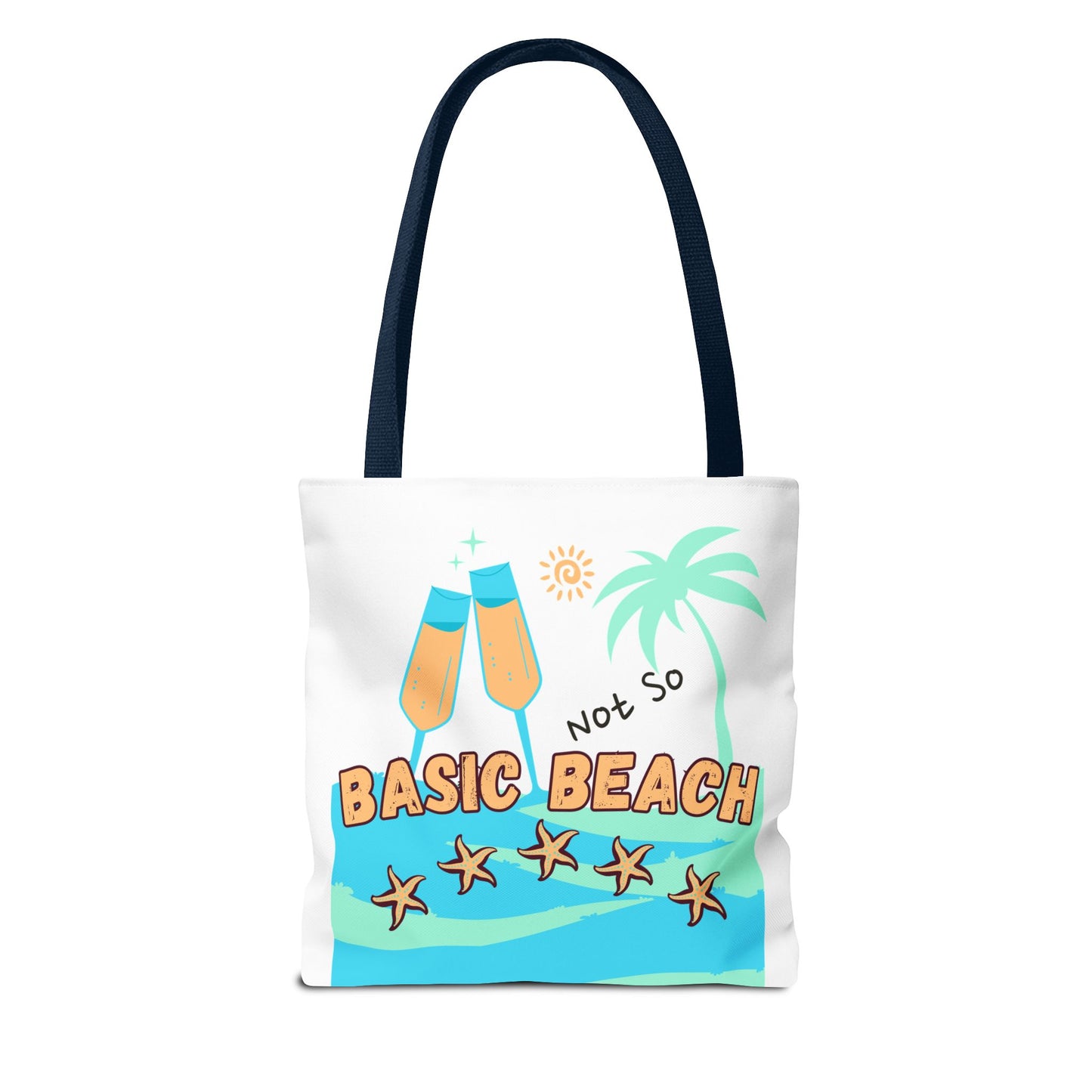 Not so basic Beach BlueTote Bag (AOP)