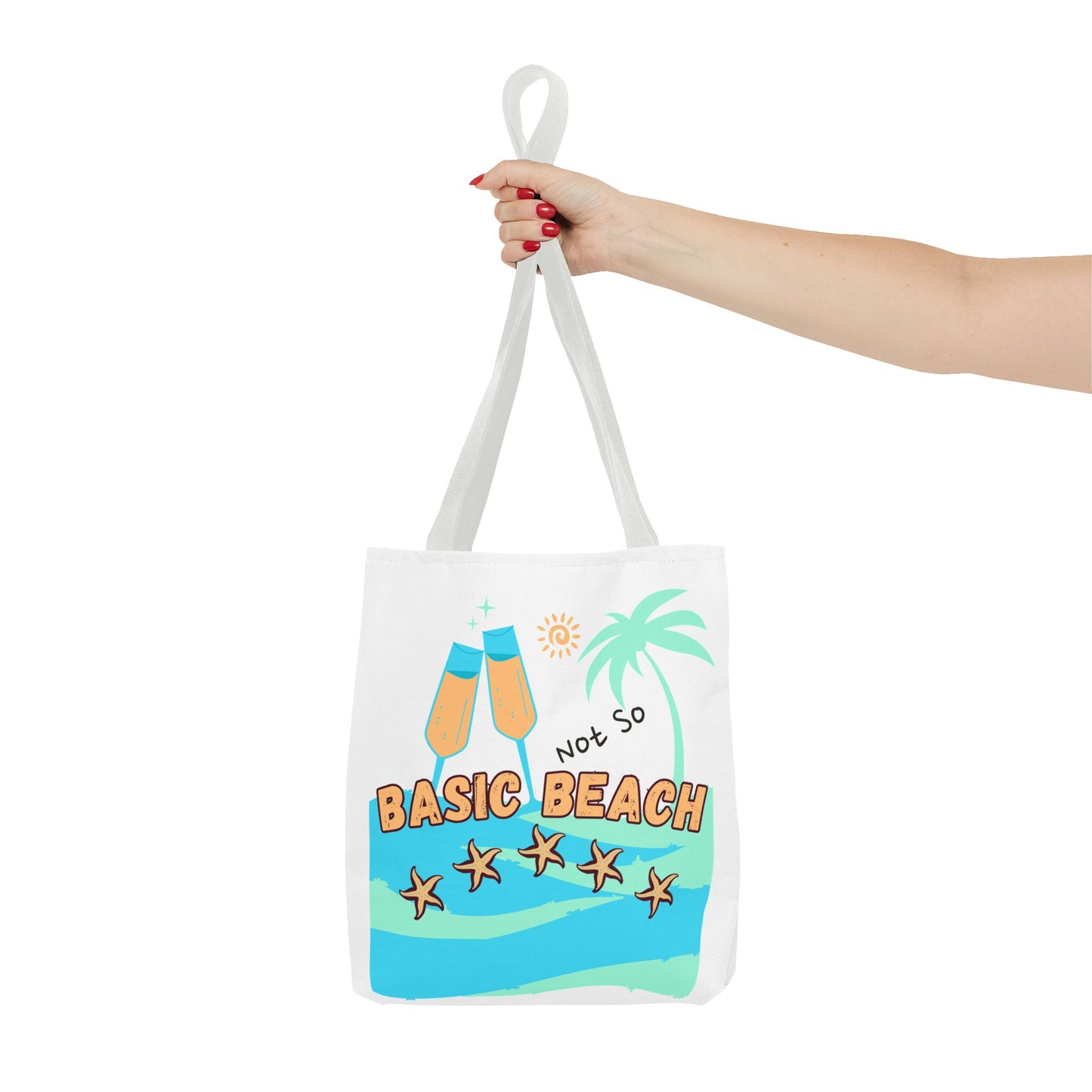 Not so basic Beach BlueTote Bag (AOP)