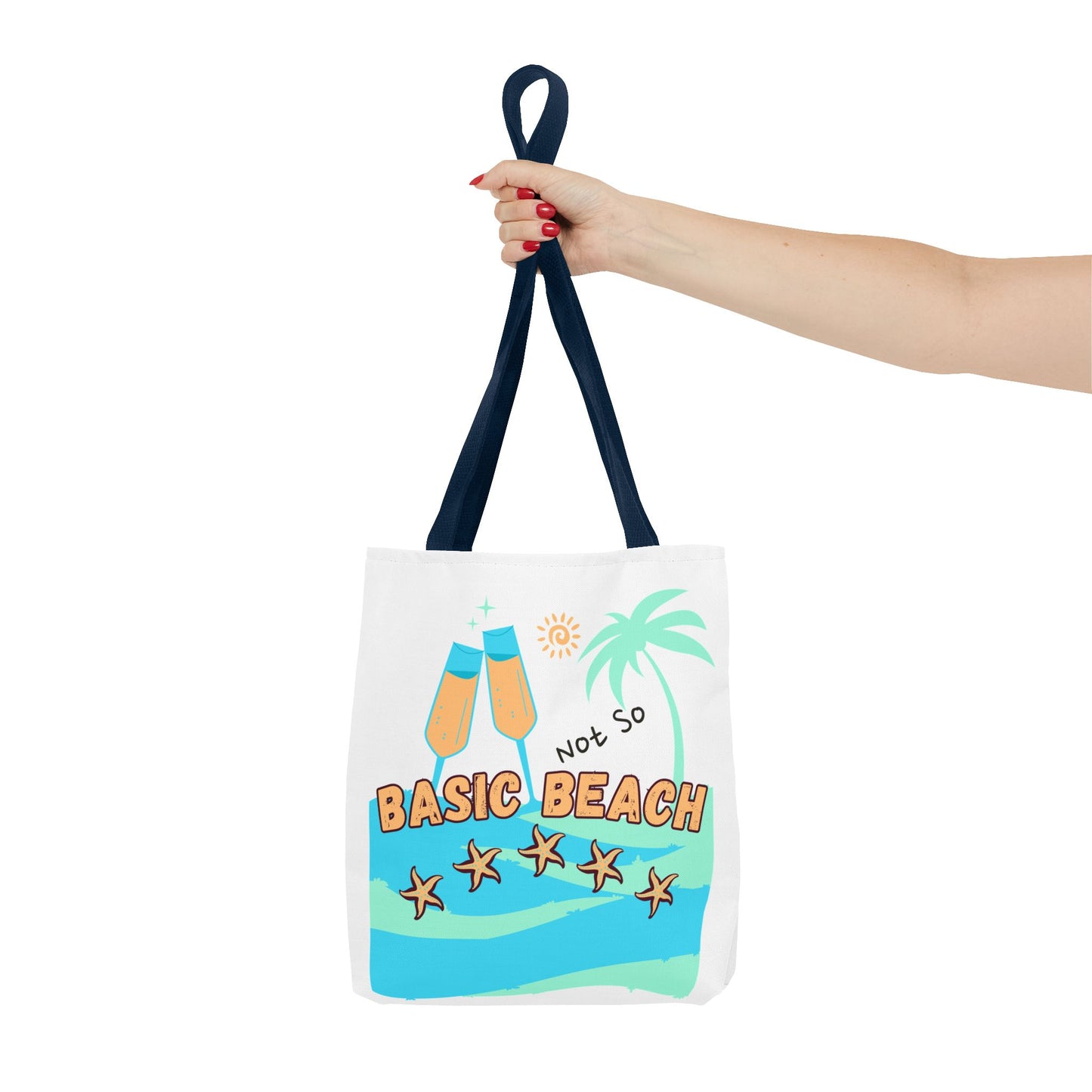 Not so basic Beach BlueTote Bag (AOP)