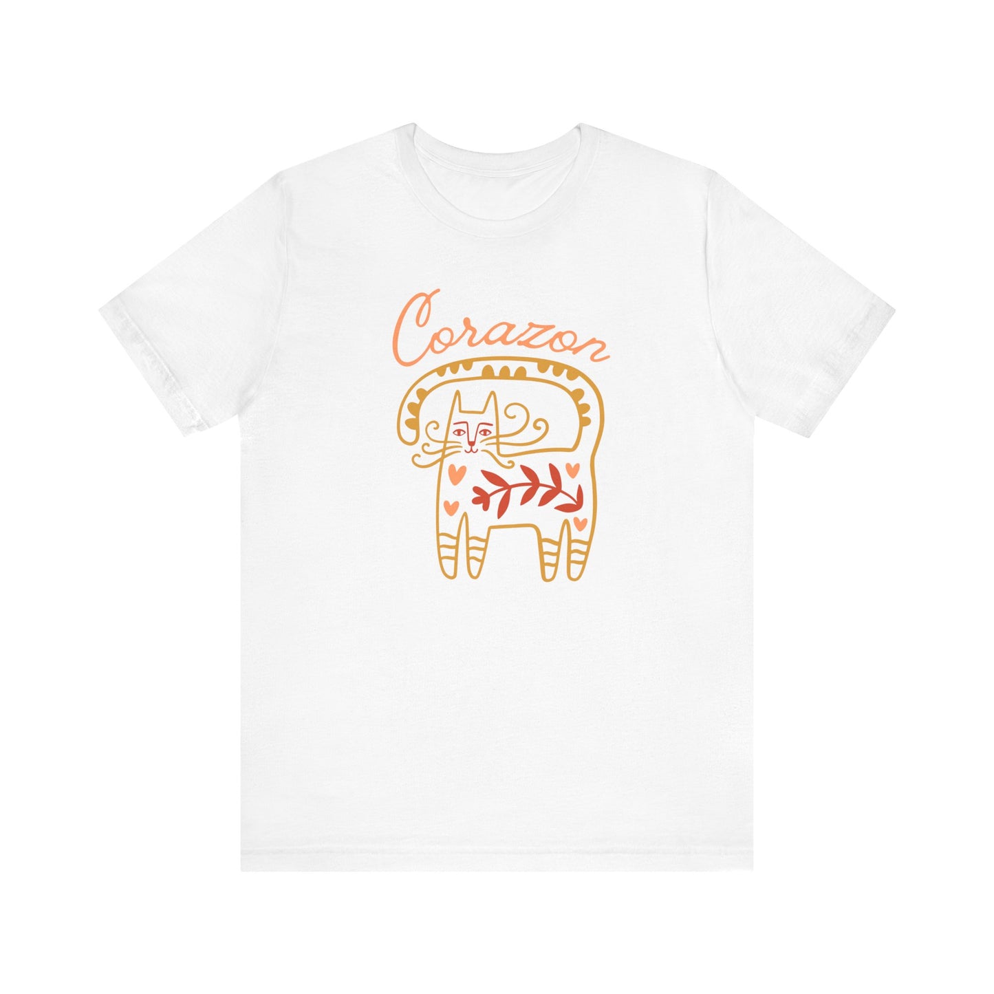 Cat lover Hearts Tee