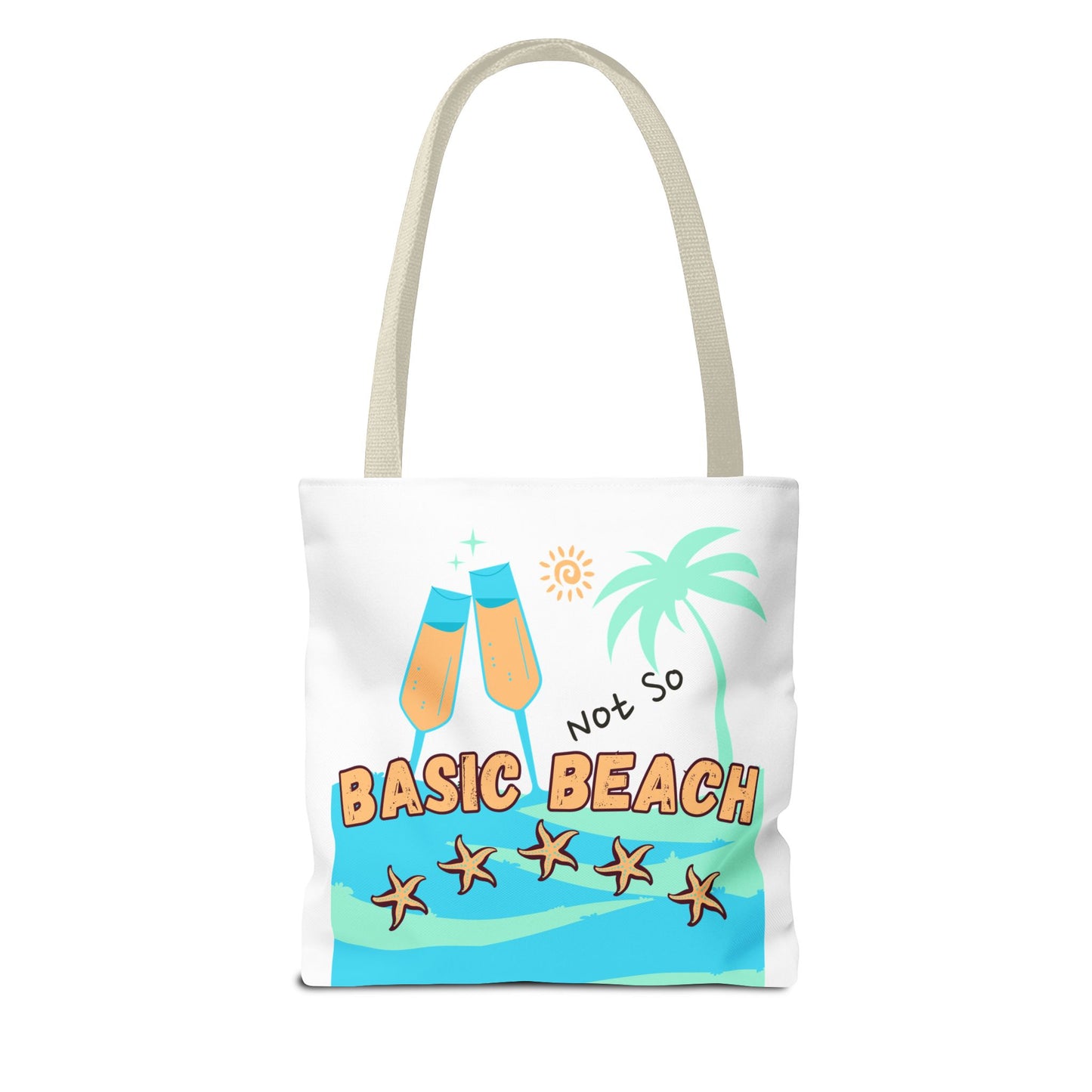 Not so basic Beach BlueTote Bag (AOP)