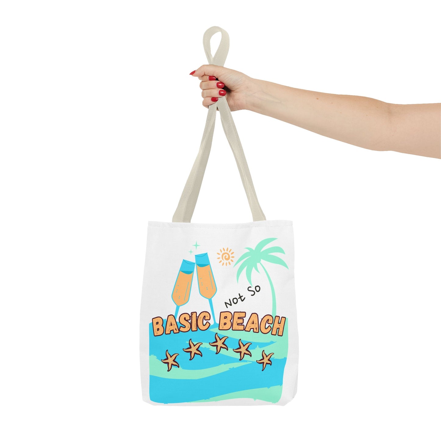 Not so basic Beach BlueTote Bag (AOP)